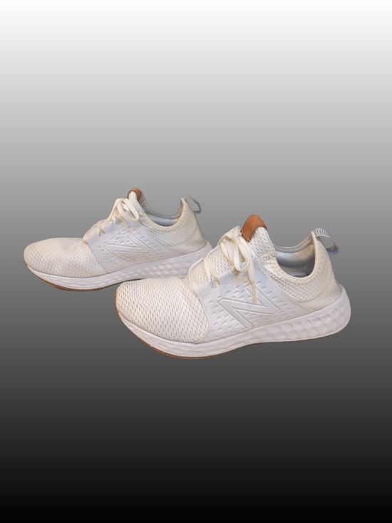 New Balance Shoes - New Balance Fresh Foam CruzV1 Reissue White Gum Casual Comfy Sneaker Womens 9.5